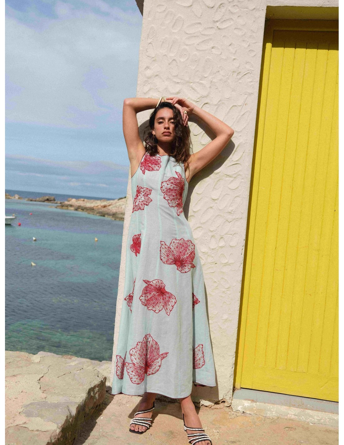 TRIANA - VESTIDO LARGO CON BORDADOS