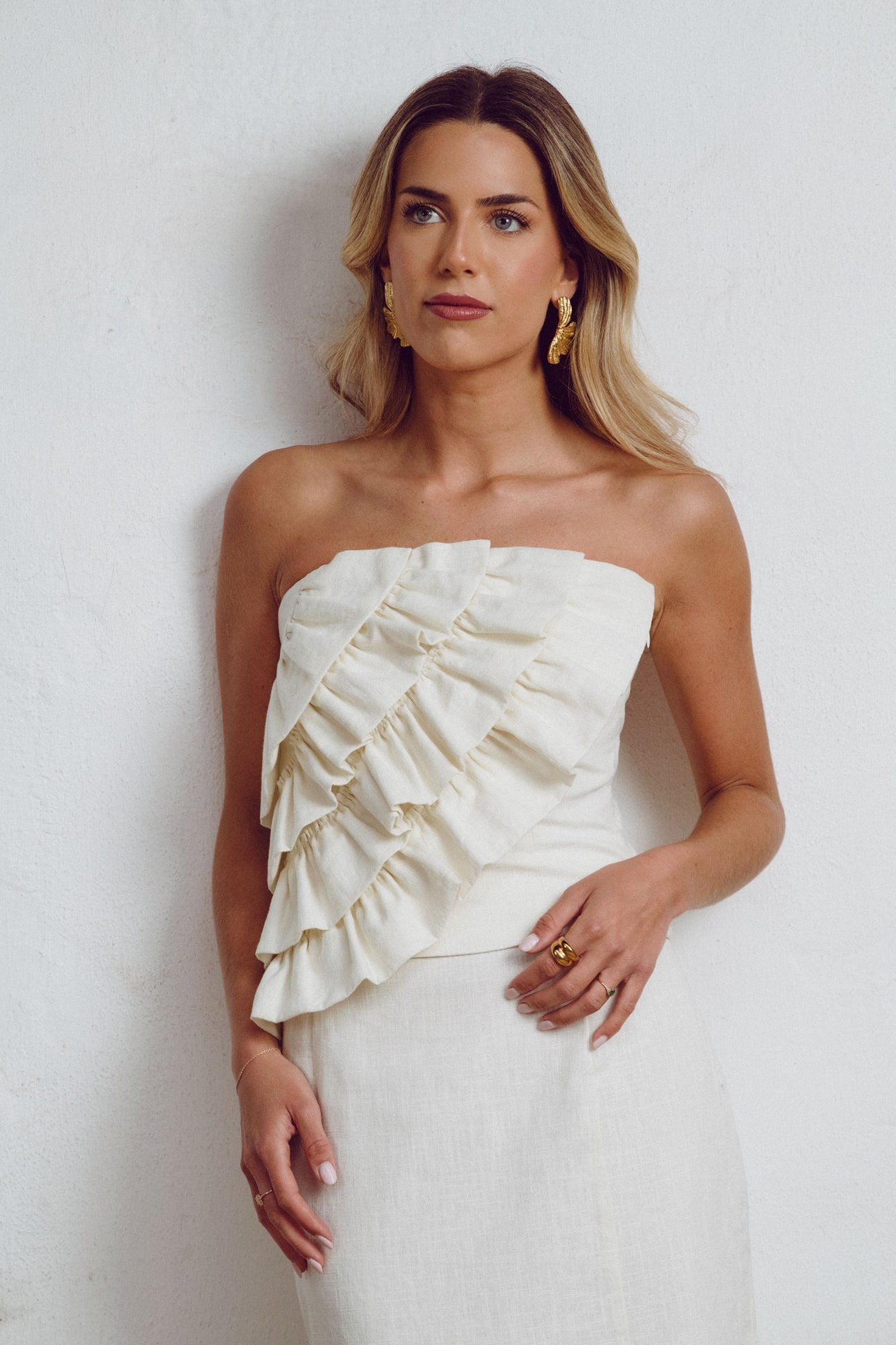 BEATRIZ - CONJUNTO TOP Y FALDA