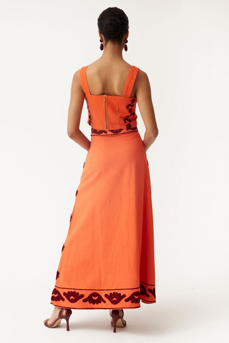 IRENE - CONJUNTO TOP Y FALDA