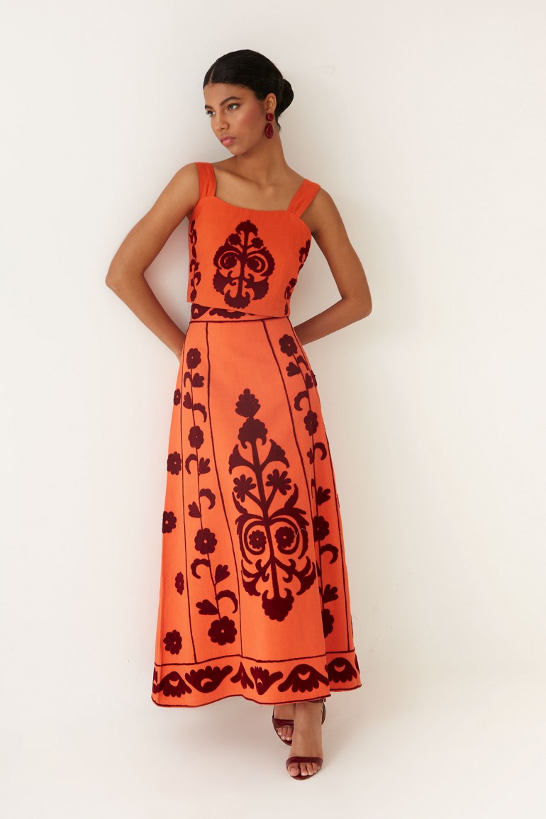 IRENE - CONJUNTO TOP Y FALDA