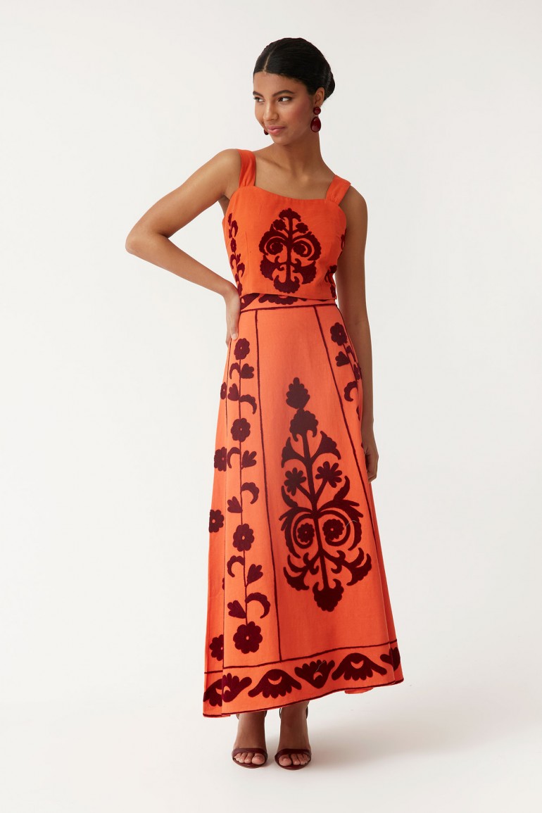IRENE - CONJUNTO TOP Y FALDA