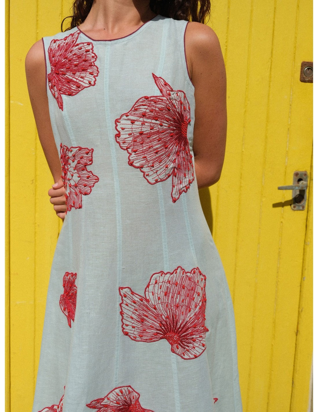TRIANA - VESTIDO LARGO CON BORDADOS