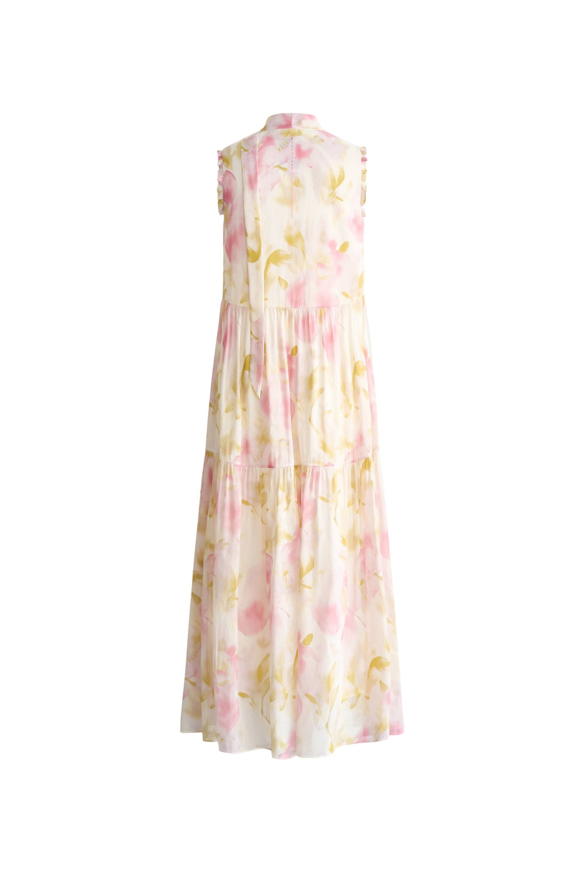 ISADORA - VESTIDO MIDI SEDA LINO FLORAL