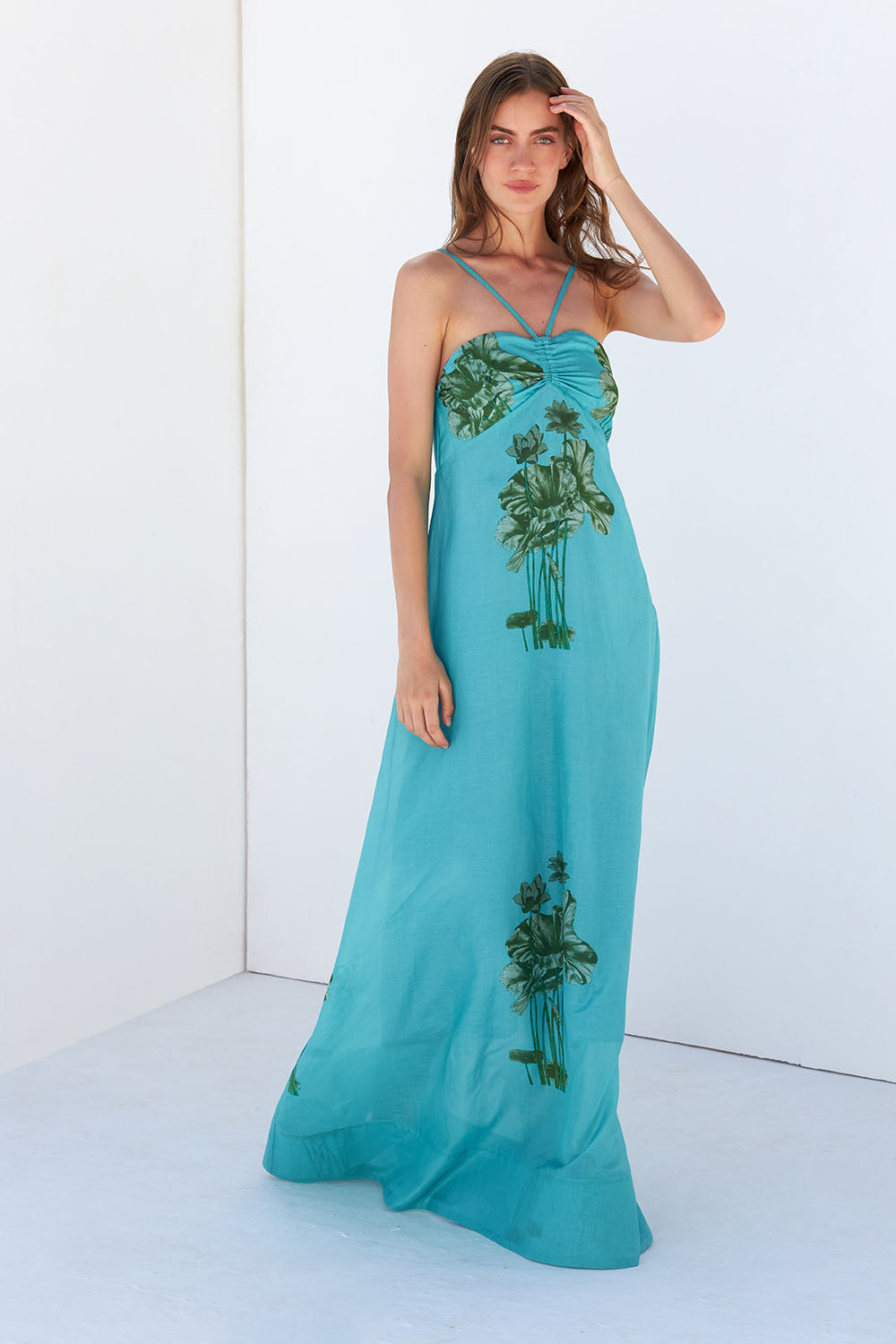 TESSA - VESTIDO HALTER ESTAMPADO FLORAL