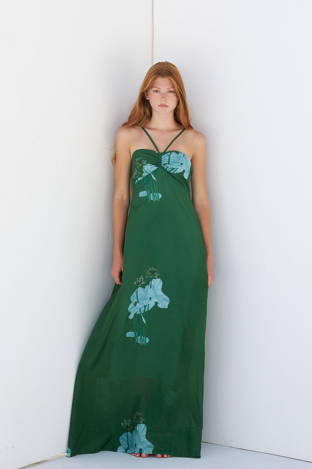 TESSA - VESTIDO HALTER ESTAMPADO FLORAL