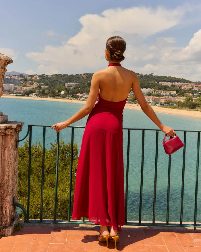 JAZMÍN - VESTIDO CON ESCOTE HALTER