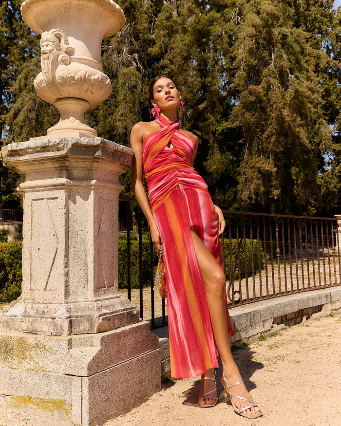 JAZMÍN - VESTIDO CON ESCOTE HALTER